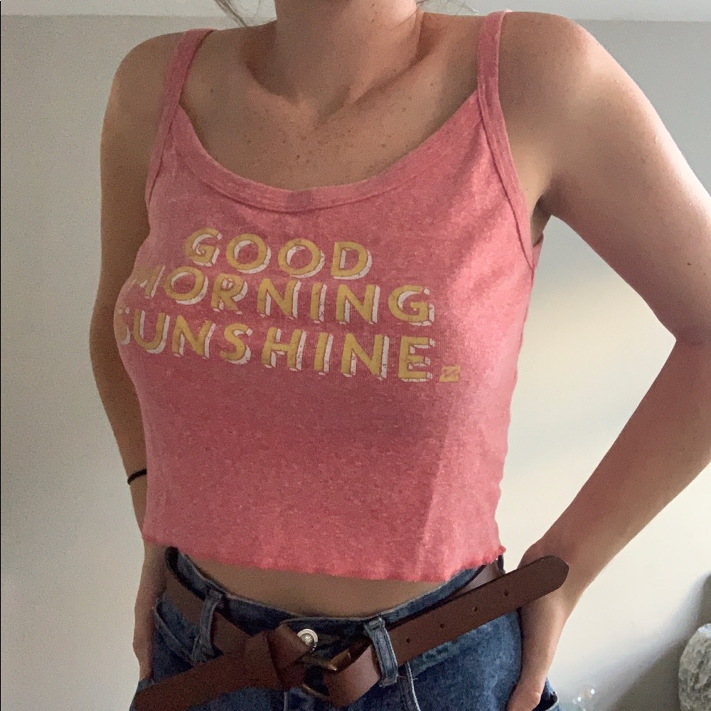 Cropped Pink Tank from Billabong